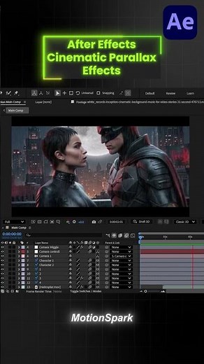 Cineamtic Parallax Effects in After Effects Full | Tutorial