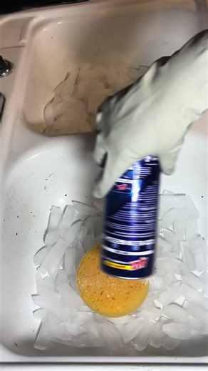 Was craving ice and suds so I combined them. playing in anything cold literally hurts so bad. 😭 I hope you guys enjoy. #fyp #cleaning #viral #cleaningtiktok #clean