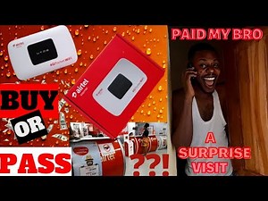 WATCH THIS BEFORE BUYING OR USING THE AIRTEL 4G POCKET WIFI(MIFI) | SUPRISING MY BROTHER AT HIS HOME