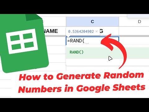 How to Generate Random Numbers in Google Sheets (RAND)