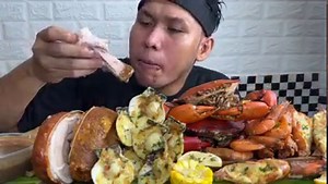 108K views · 2.7K reactions | Lechon Belly and Seafood Mukbang ASMR Malutong at masarap na, Mura pa!!! To order @1611's Finest: Facebook - https://www.facebook.com/1611finest?mibextid=ZbWKwL Instagram - https://instagram.com/1611finest?igshid=YmMyMTA2M2Y= | Diskarteng Basic | Facebook