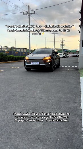 NEW TOYOTA BZ4X⚡️📸 For inquiries call or message me now👋🏻 Francis Javier - Toyota Santa Rosa Laguna Inc 📲0977-8098919 #ToyotaSantaRosa #ToyotaBZ4X #ElectricVehicle