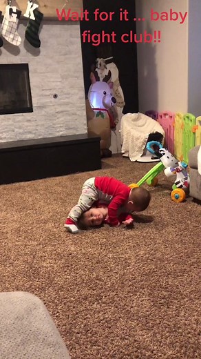 Baby Fighter Triplets In Adorable Brawl