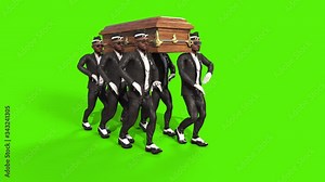 Coffin Dance Green Screen Meme 3D Rendering Animation 4K