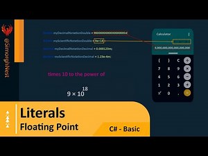 C# Tutorial - Basic - 025 - Floating Point Numbers Literals