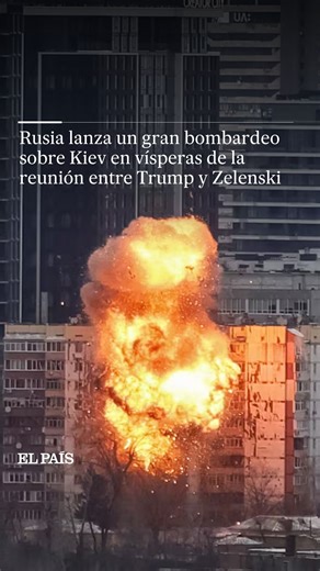 EL PAÍS on Instagram: "Rusia ha vuelto a golpear Ucrania este sábado con un gran bombardeo nocturno. El ataque ha durado 10 horas y ha tenido a Kiev como principal objetivo. En la capital y en su región han muerto al menos dos personas y una treintena han resultado heridas. Los drones y los misiles rusos han traído de nuevo destrucción en todo el país, esta vez en vísperas del encuentro que se celebrará el domingo en Florida entre el presidente de Estados Unidos, Donald Trump, y el de Ucrania,