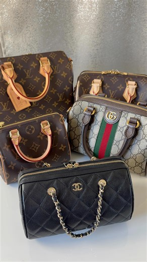 ⚜️Minnie⚜️ on Instagram: "Chanel “Speedy” Size Comps ♥️ It’s official name according to Chanel is Clutch with Chain and they consider it a SLG but I’ve dubbed it the Chanel Speedy because that’s all I see. I didn’t include the Chanel Mini for this comparison because I felt the silhouette was a little too different. 3 out of the 4 of these have the dual zippers and they all come with straps that can be used as a crossbody or longer shoulder strap. ♥️ Hope this helps Babes! 💕 #louisvuitton #handb