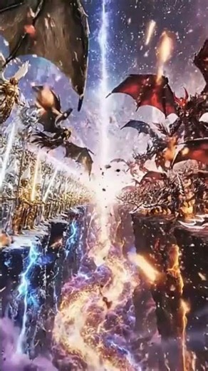 Final Clash of Light and Shadow | Heaven vs Hell #shorts #aiart #pyramidsofegypt