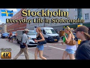🇸🇪 Sweden: Stockholm – Everyday City Life in Södermalm | 4K Walk