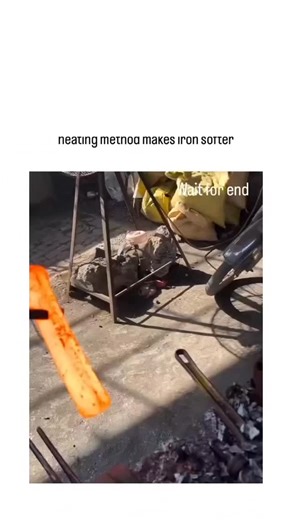 Picpac on Instagram: "- The post features a 42-second video of a blacksmith heating iron to glowing orange (around 900°C) in a charcoal forge, then hammering it on an anvil, illustrating how heat induces malleability for shaping. - This technique aligns with annealing in metallurgy, where elevated temperatures promote atomic rearrangement to relieve stresses and reduce hardness, as evidenced by peer-reviewed studies in the Journal of Materials Processing Technology showing up to 50% ductility in