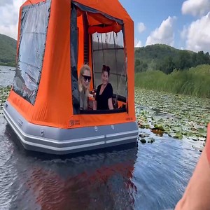 1.9K views · 133 reactions | OUR NEW CAMPING ON THE WATER IN A FLOATING TENT WITH MY FAMILY | Atik Family Camp | Atik Family Camp | Facebook