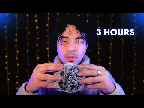 ASMR Fluffy Mic + Rain 🌧️ 3 Hours (Mouth Sounds for Sleep)
