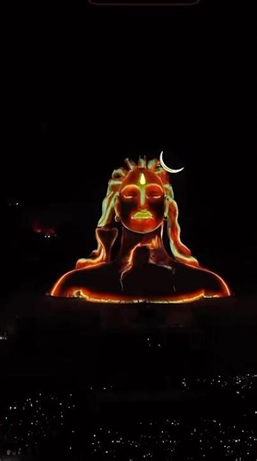 Aadi yogi 3D light show #isha #haraharamahadev #mahadev #mahakal #trending #shiva