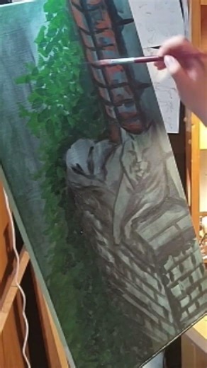 Cozy Cat Portrait Painting Process with oil paints