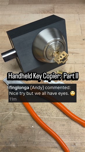 Nic MacKay on Instagram: "Lishi Key Clippers... again? Normally I don't make any sort of "response" type videos, but the overwhelming amount of comments on the last reel claiming I faked it was really something else. I figured having two keys, both with unique identifying numbers and letters was enough, but it was not. So I have remade the video using keys with two different style heads. It's a reel of me copying a key, not splitting the atom."