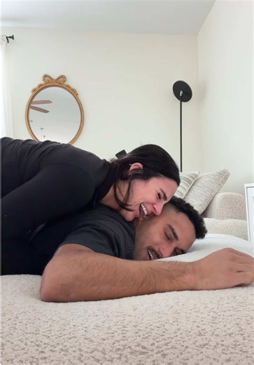 He had no idea what we were doing & I tripped over his legs 🤣😭 #fail #couplevideos #relationships