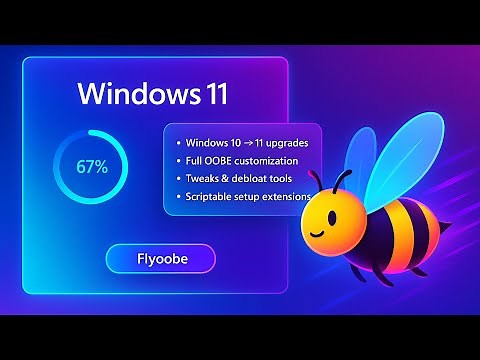 Flyoobe 1.7 Lets You Disable Copilot & AI Features: Install Windows 11 on ANY PC! (x2 Releases)