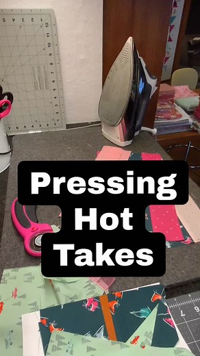 Pressing Hot Takes! What are your tired and true methods when pressing seams? Sneak peak at my #comfortandjoyswap hosted by @goodloveyquiltco (Totally playing catch up!) Love my @rowentausa iron, my homemade vodka starch, and any product from @modern_american_vintage can’t be beat—I could clearly use more clappers 🤪I LOVE them. 👏👏👏 | Lizajanie Co.