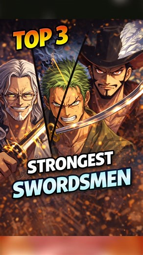 Top 3 Strongest Swordsmen in One Piece ⚔️ #shorts #animefacts #onepiece