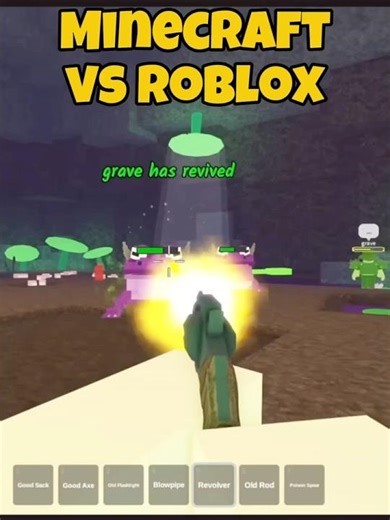 Roblox & Minecraft 😅 #meowgiccraft #minecraft #roblox #99nightsintheforest