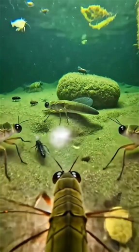 The Invisible Water Predator — Dragonfly Nymph’s Lightning Attack (4K)