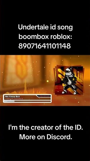 Undertale id song boombox roblox #роблокс #roblox #undertale #sans #boombox #song #music