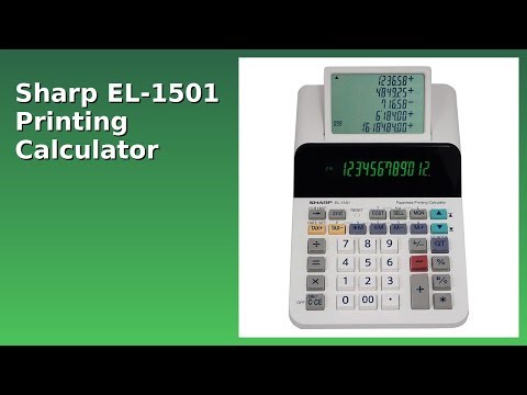 REVIEW (2026): Sharp EL-1501 Printing Calculator. ESSENTIAL details.