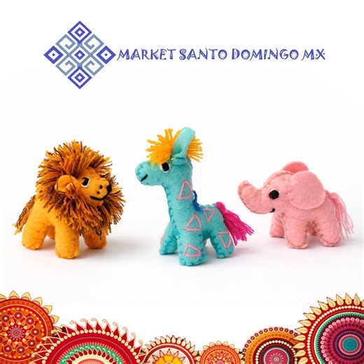 Handmade Mexican Mini Animalitos Miniature Felt Animal Figurines Authentic Chiapas Folk Art Ethical Boho Nursery Decor & Unique Gifts - Etsy