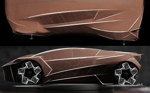 48 How to Make a Car from Clay. Clay sketch【Designer With a Camera】