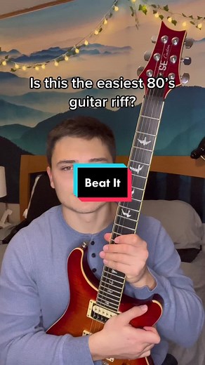 How to Play the Easiest 80's Guitar Riff: Beat It Tutorial