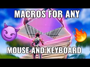 HOW TO USE MACROS ON FORTNITE WITH ANY MOUSE AND KEYBOARD!!! (also not supported) TUTORIAL ENG