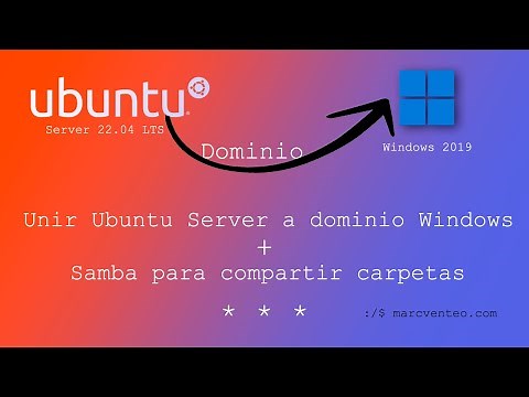 ⭐️ Conectar UBUNTU SERVER a Active Directory ✅ Samba con usuarios de dominio | Windows Server
