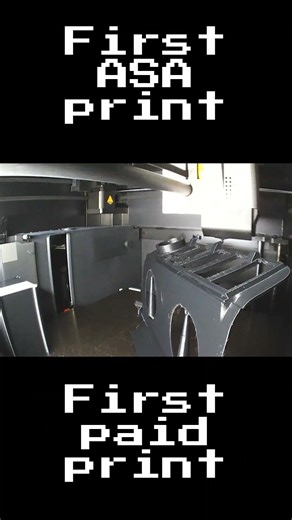 First ASA print ("paid") #3dprinting #automobile #carparts