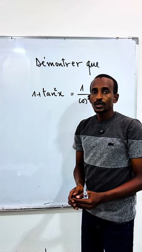 Démonstration de 1 tangente²(X) = 1/cos²(X)