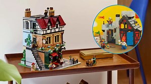 See the LEGO Guarded Inns side by side as Castle and modular