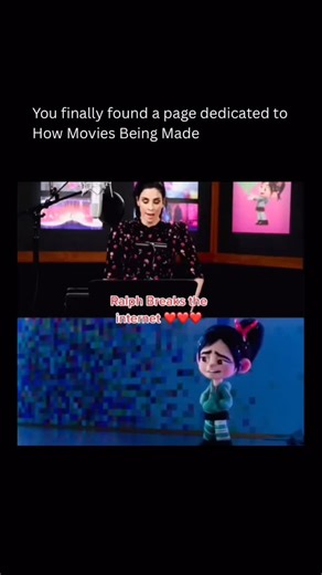 How Movies Being Made on Instagram: "In Ralph Breaks the Internet, a vulnerable moment shows Vanellope’s emotions through subtle voice acting alone. The actor records inside a quiet booth, reading lines without animation present. Every pause, crack in the voice, and shift in tone guides animators in shaping her sadness and inner conflict. Behind the scenes, animators study the raw audio frame by frame. Facial expressions, eye movements, and body language are built directly from vocal rhythms. Th