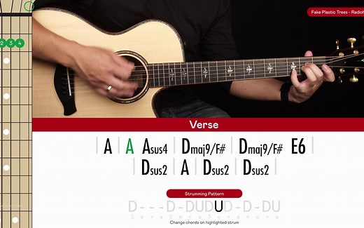 Fake Plastic Trees Guitar Cover Radiohead 🎸|Tabs   Chords|