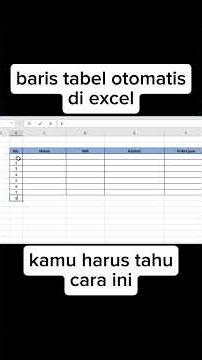 automatic table appears in Microsoft Excel #excel #automaticexceltable #tutorial