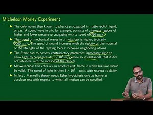 Michelson - Morley Experiment