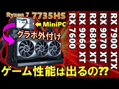 Do external graphics cards really improve performance? This time, we'll connect various graphics ...