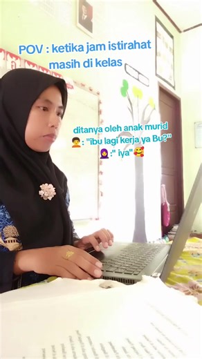 POV : jam istirahat Bu guru saat di kelas #jamistirahatsekolah #gurusd #administrasiguru #semangatkerja