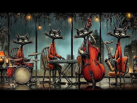 Forget the Rain, Just Blue — Rainy Night Baritone & Upright Bass Jazz