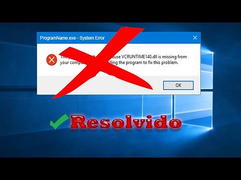 COMO RESOLVER ERRO O arquivo vcruntime140.dll está ausente