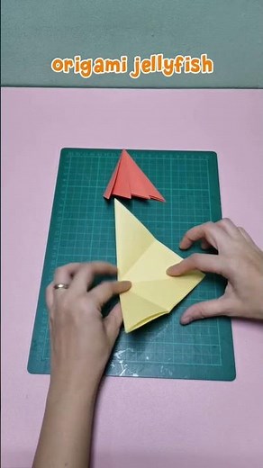 origami jellyfish #diy #homemadepapercraft #paper #origami #papercraft #paper #artandcraft #art