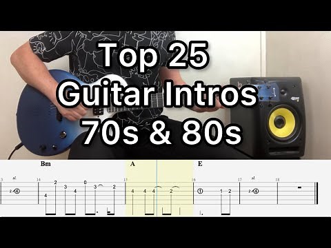 25 Classic Guitar Intros from the 70s and 80s with Tabs | Ultimate Playlist
