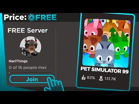 10 FREE PET SIMULATOR 99 PRIVATE VIP SERVERS!