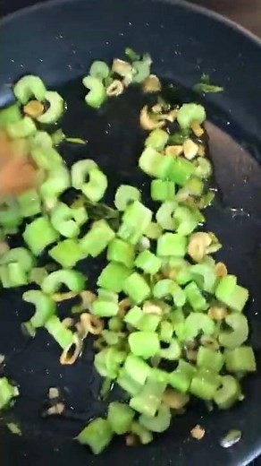 Sautéed Celery and Garlic