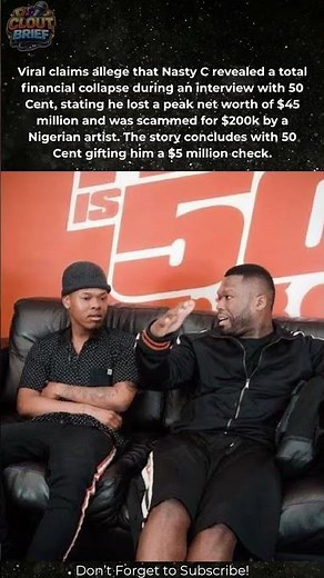 Nasty C & 50 Cent: The $5M Truth! 💸👀 #NastyC #50Cent