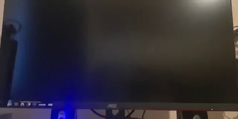Aoc monitor black screen power light flashes white no display.