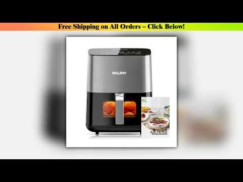 ROUNY Air Fryer 5L, Electric Hot Fryer Oven Oilless Cooker with Touch Control & Nonstick Basket &